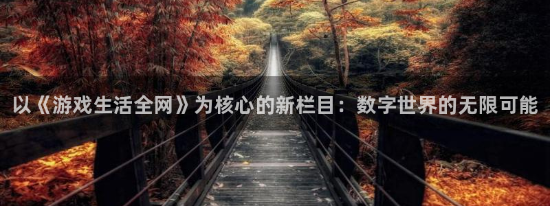 欧博娱乐开户测速：以《游戏生活全网》为核心的新栏目：数字世界